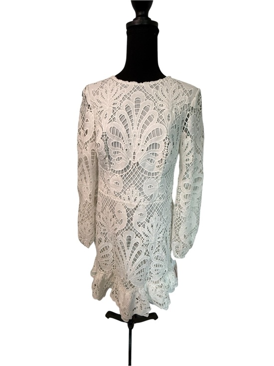 Db Studio Dresses & Skirts - DB Studio White Lace Eyelet Dress. Sheer back. Bridal Fashion size 12